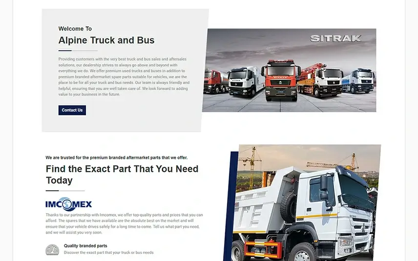 Alpine website design by Church Web Studio